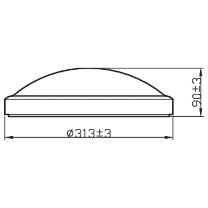 Philips - Plafón LED para el baño BALANCE LED/17W/230V IP44