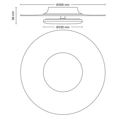 Philips- Plafón LED regulable SCENE SWITCH LED/40W/230V 4000K plata