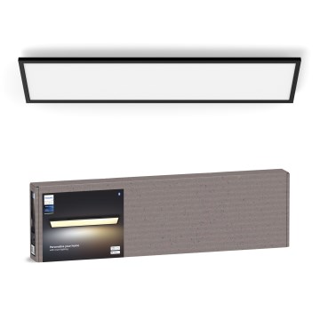 Philips - Plafón LED regulable Hue AURELLE LED/39W/230V 2200-6500K 120x30 cm negro