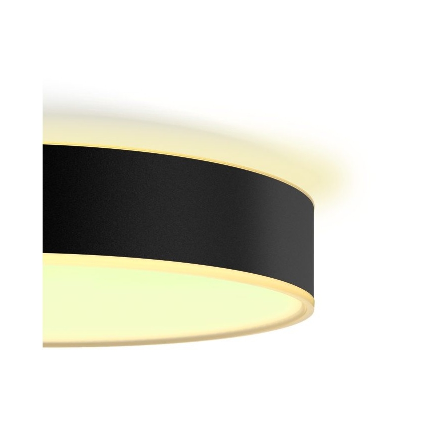 Philips - Plafón LED regulable Hue LED/19,2W/230V 2200-6500K d. 381 mm negro + mando a distancia