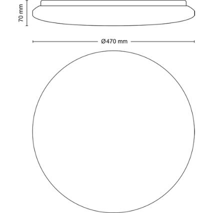 Philips - Plafón LED regulable LED/40W/230V 2700-6500K + control remoto