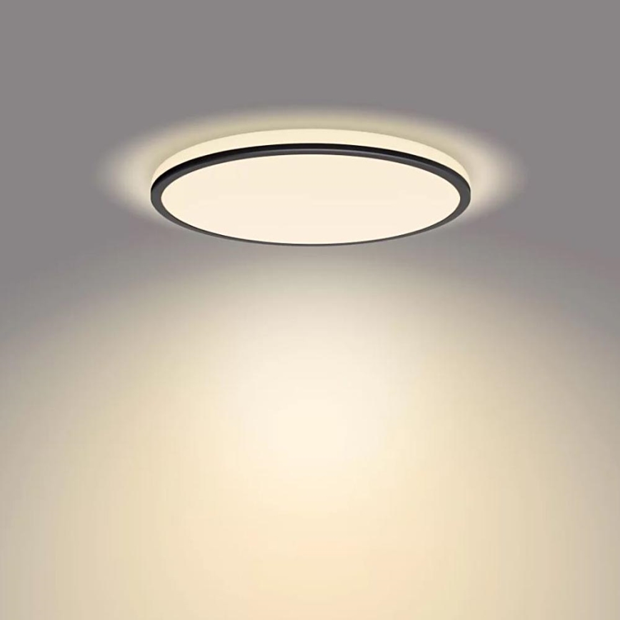 Philips - Plafón LED regulable SCENE SWITCH LED/18W/230V diá. 30 cm 2700K negro