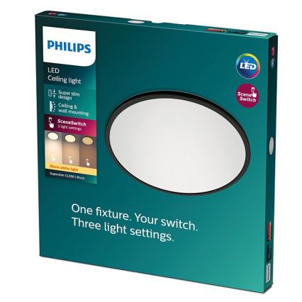 Philips - Plafón LED Regulable SCENE SWITCH LED/18W/230V