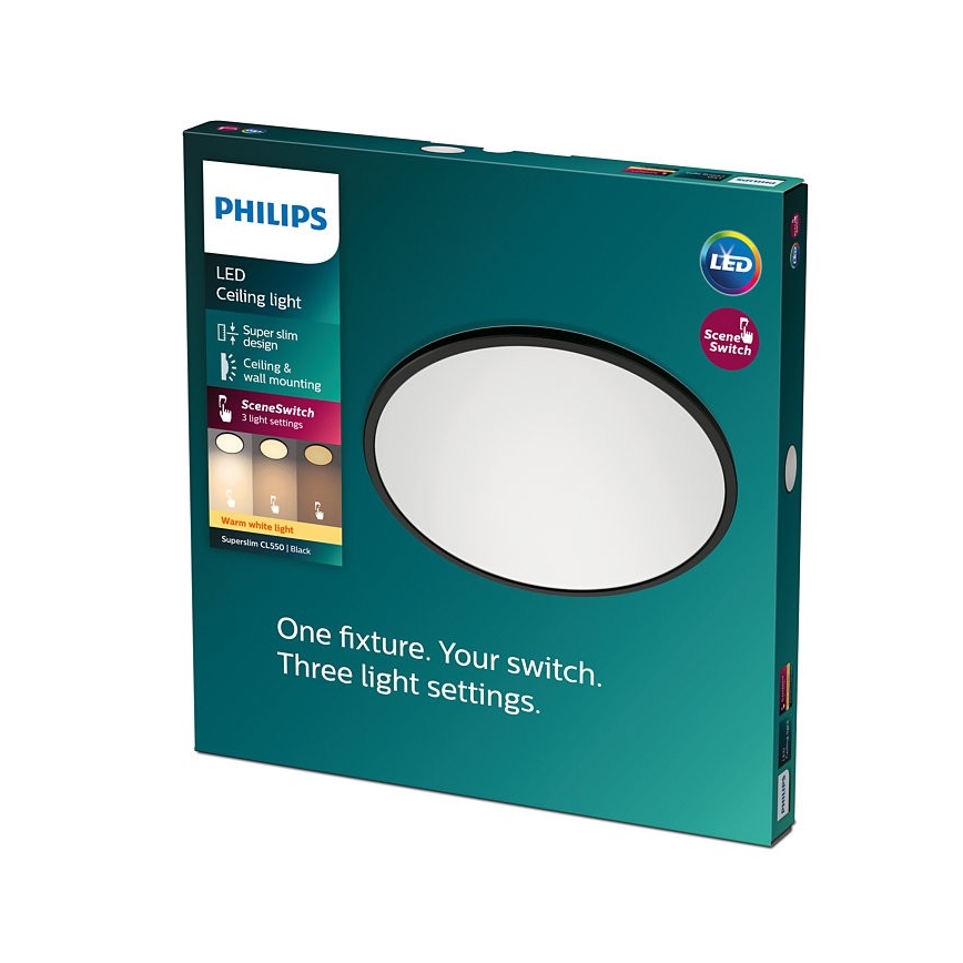 Philips - Plafón LED Regulable SCENE SWITCH LED/18W/230V