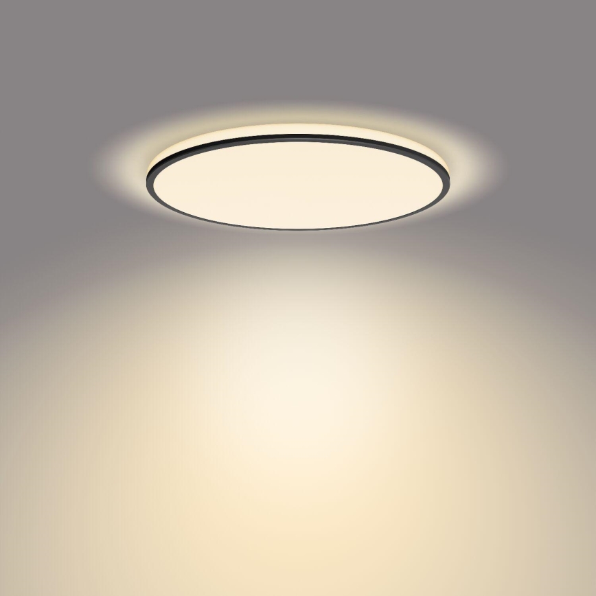 Philips - Plafón LED regulable SCENE SWITCH LED/22W/230V diá. 40 cm 2700K negro