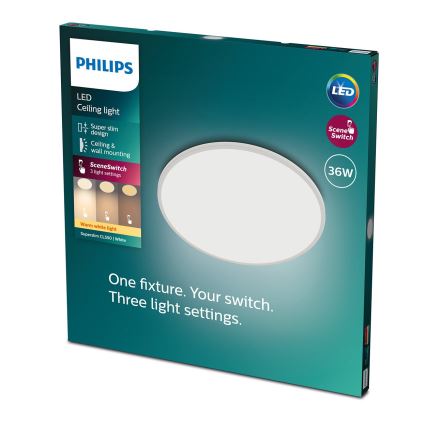 Philips - Plafón LED Regulable SCENE SWITCH LED/36W/230V