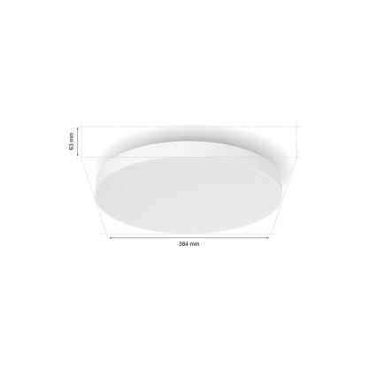 Philips - Plafón LED RGBW regulable Hue DATURA LED/48W/230V 2000-6500K