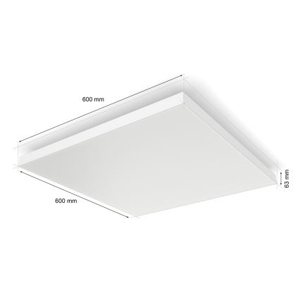 Philips - Plafón LED RGBW regulable Hue DATURA LED/67W/230V 2000-6500K