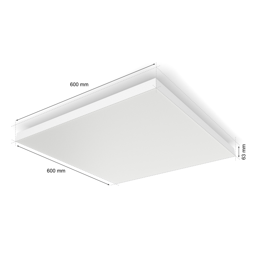 Philips - Plafón LED RGBW regulable Hue DATURA LED/67W/230V 2000-6500K