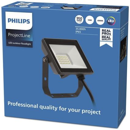 Philips - Proyector LED para exteriores PROJECTLINE LED/10W/230V IP65 4000K