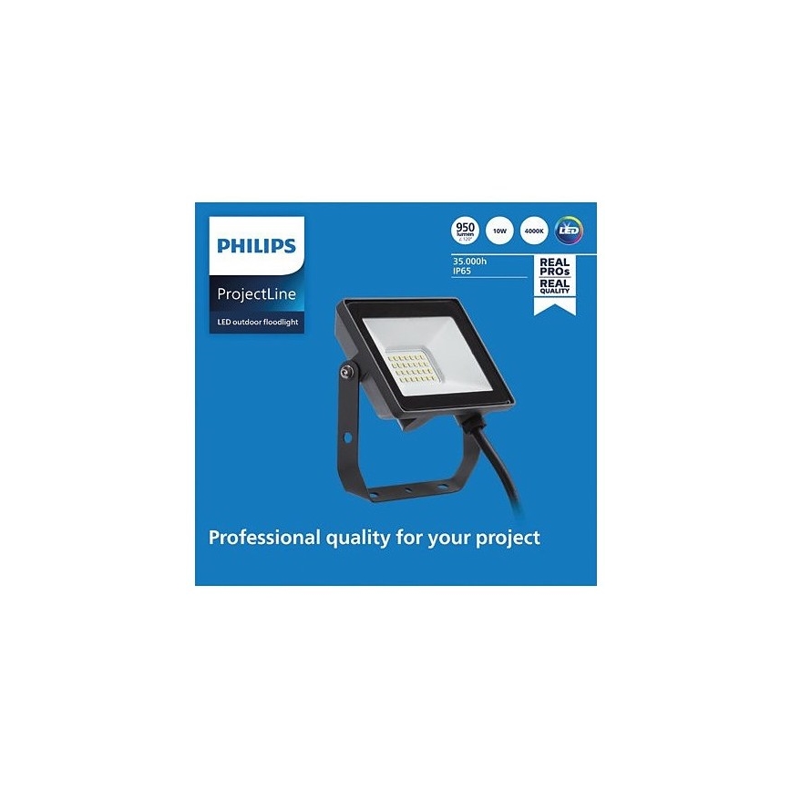 Philips - Proyector LED para exteriores PROJECTLINE LED/10W/230V IP65 4000K