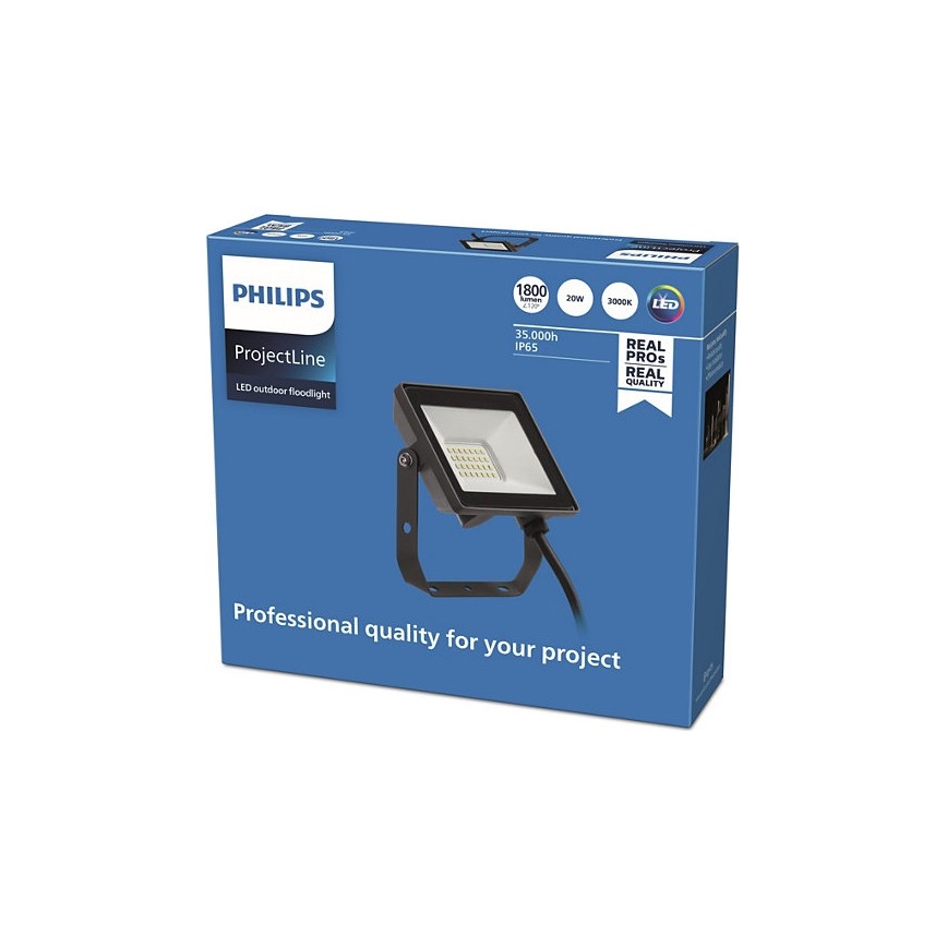 Philips - Proyector LED para exteriores PROJECTLINE LED/20W/230V IP65 3000K