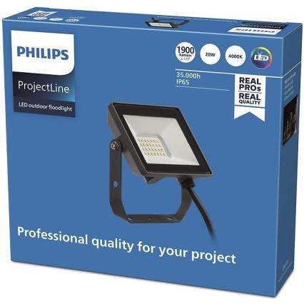 Philips - Proyector LED para exteriores PROJECTLINE LED/20W/230V IP65 4000K