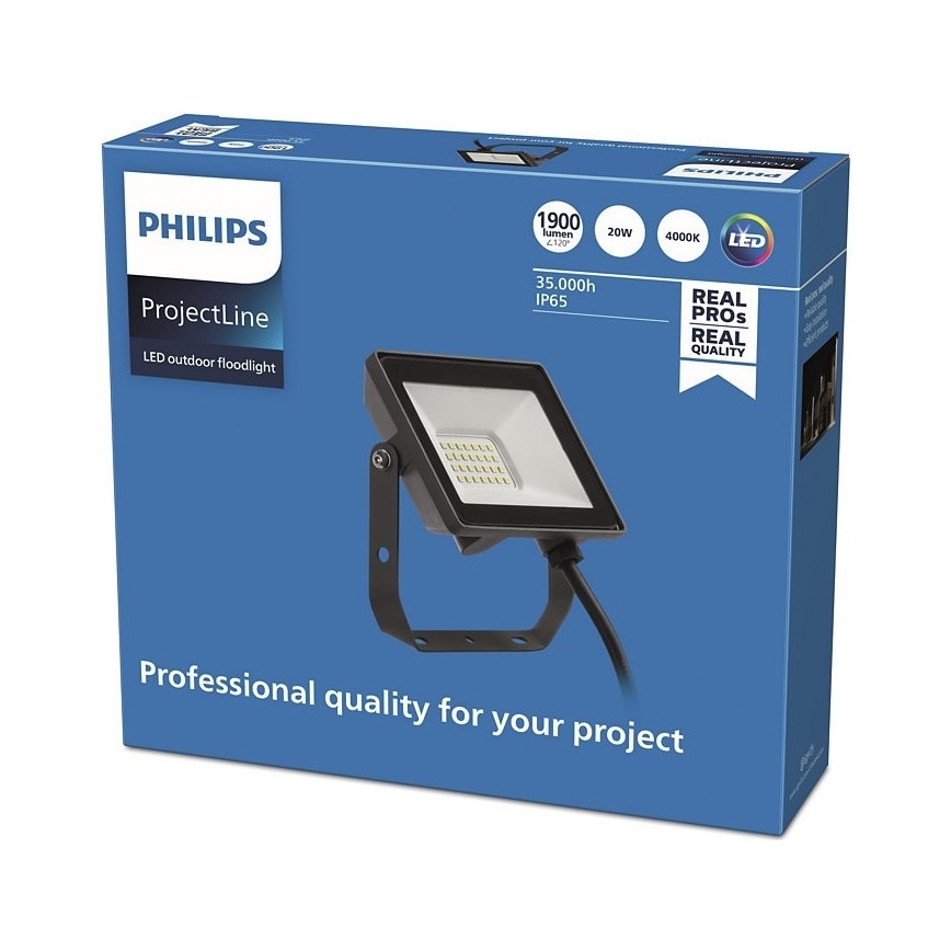 Philips - Proyector LED para exteriores PROJECTLINE LED/20W/230V IP65 4000K