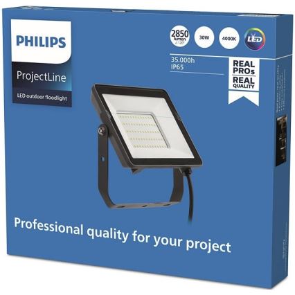 Philips - Proyector LED para exteriores PROJECTLINE LED/30W/230V IP65 4000K