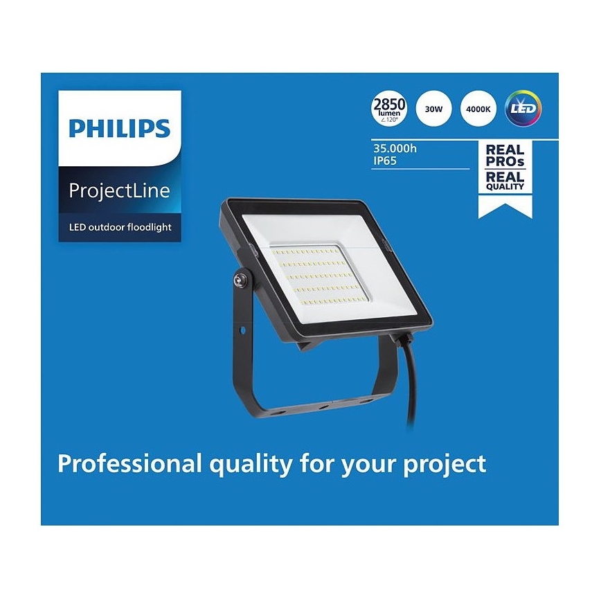 Philips - Proyector LED para exteriores PROJECTLINE LED/30W/230V IP65 4000K