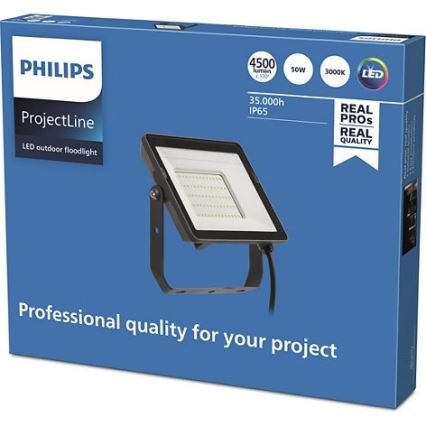 Philips - Proyector LED para exteriores PROJECTLINE LED/50W/230V IP65 3000K