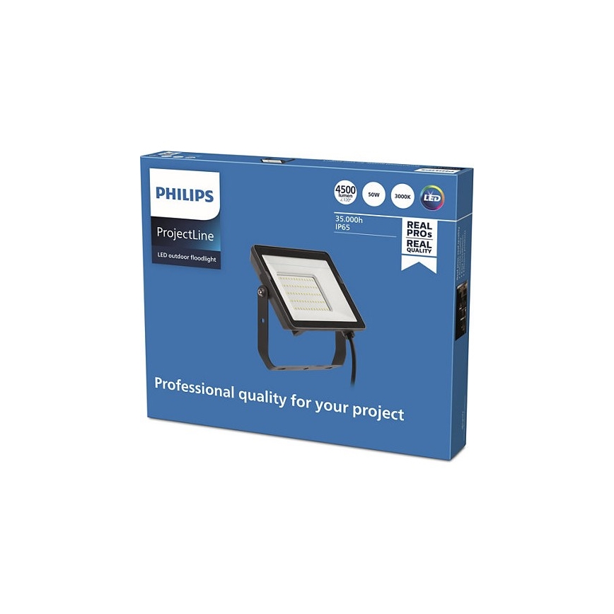 Philips - Proyector LED para exteriores PROJECTLINE LED/50W/230V IP65 3000K