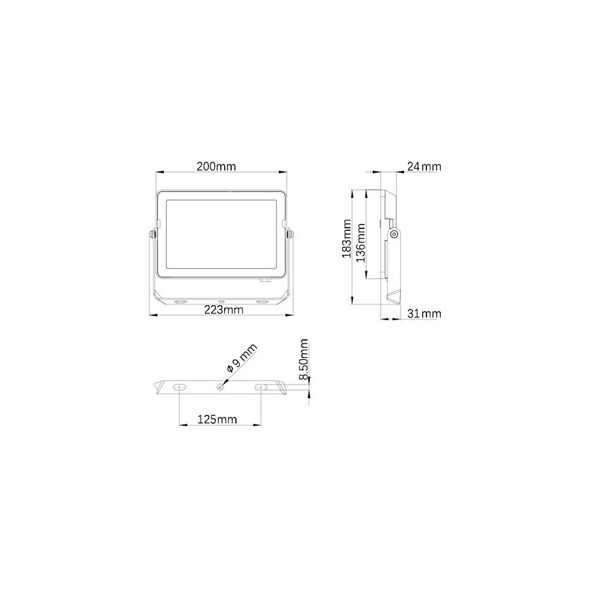 Philips - Proyector LED para exteriores PROJECTLINE LED/50W/230V IP65 3000K