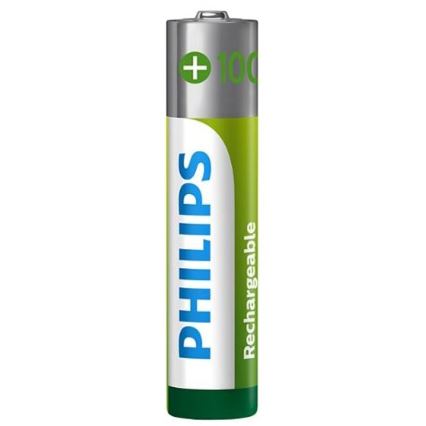Philips R03B4RTU10/10 - 4 pz. Baterías recargables AAA MULTILIFE NiMH/1,2V/1000 mAh