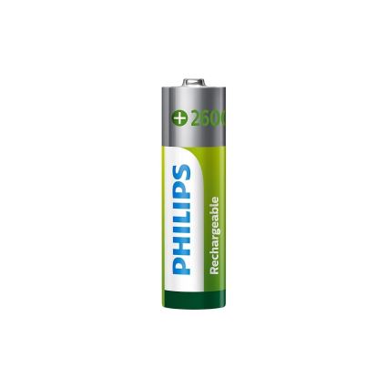 Philips R6B2A260/10 - 2 unidades Pilas recargables AA MULTILIFE NiMH/1,2V/2600 mAh