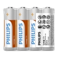 Philips R6L4F/10 - 4 unidades Pilas de cloruro de zinc AA LONGLIFE 1,5V 900mAh