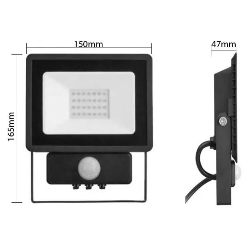 Philips - Reflector LED con sensor DECOFLOOD LED/20W/230V IP65