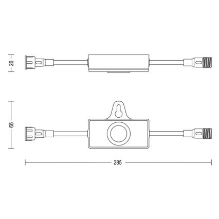 Philips - Sensor crepuscular exterior con temporizador GARDENLINK 24V IP67