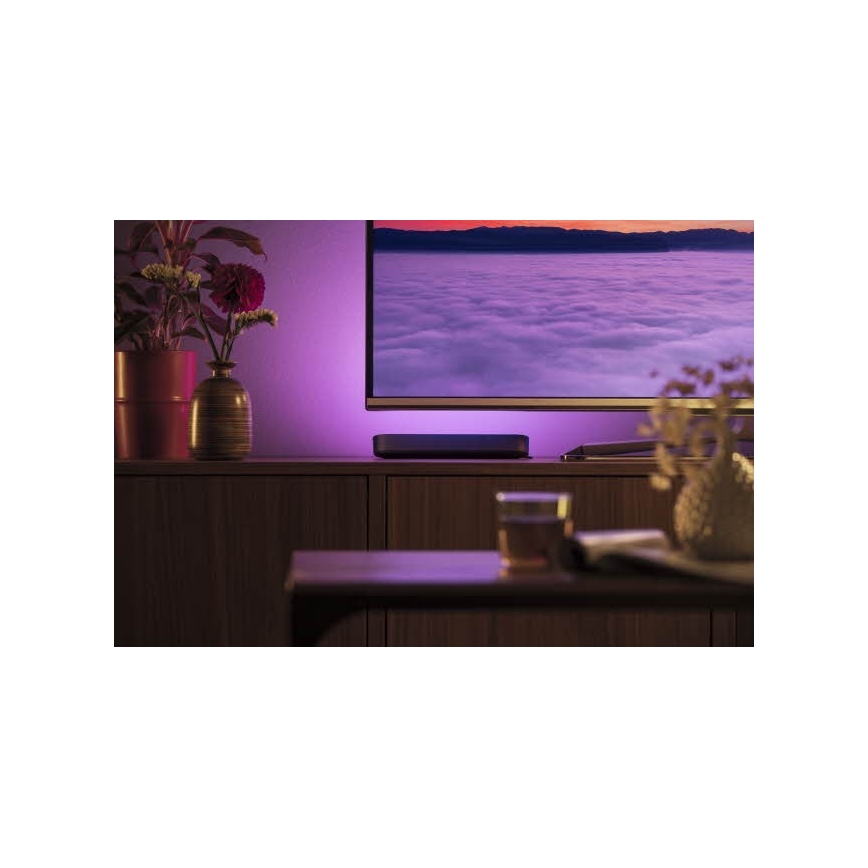 Philips - SET 2x Lámpara de mesa LED RGB regulable HUE AMBIANCE LED/6W/230V