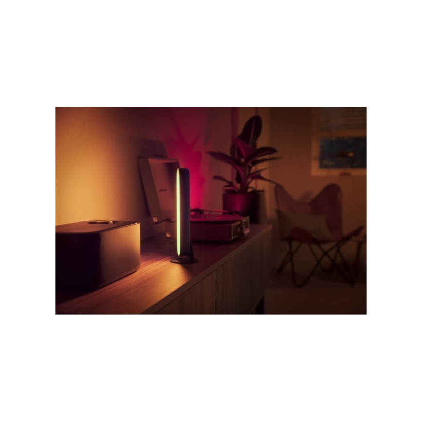 Philips - SET 2x Lámpara de mesa LED RGB regulable HUE AMBIANCE LED/6W/230V
