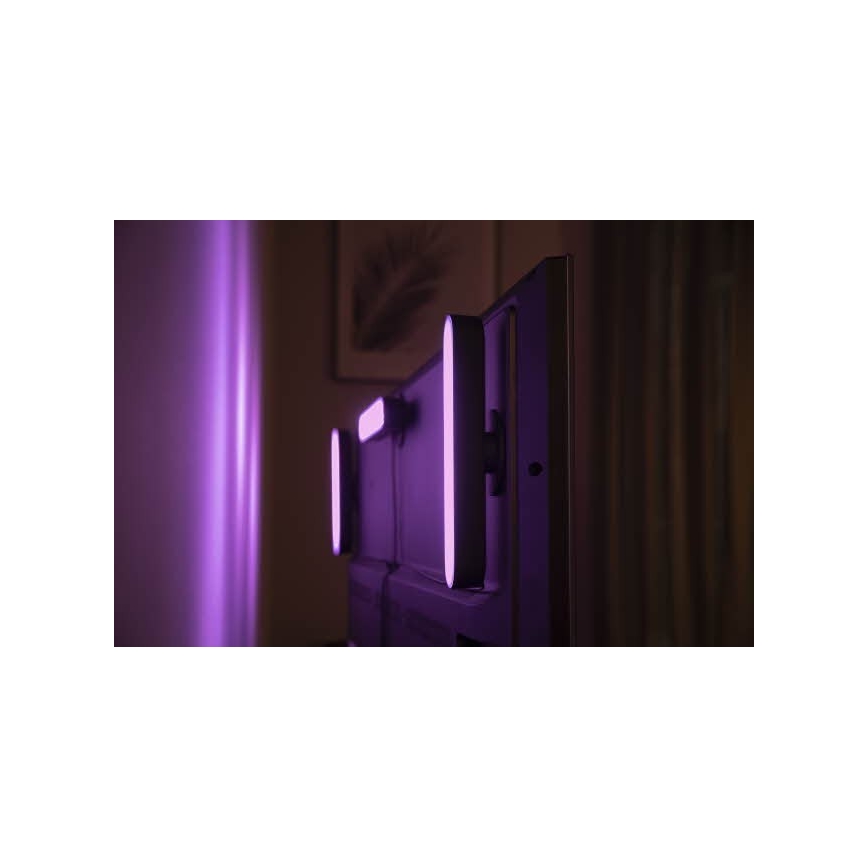 Philips - SET 2x Lámpara de mesa LED RGB regulable HUE AMBIANCE LED/6W/230V