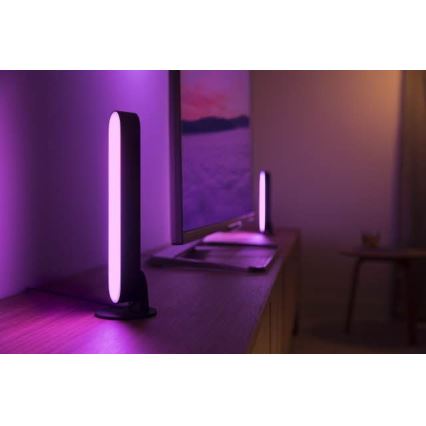 Philips - SET 2x Lámpara de mesa LED RGB regulable HUE AMBIANCE LED/6W/230V