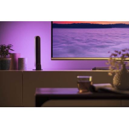 Philips - SET 2x Lámparas de mesa LED RGB regulable HUE AMBIANCE LED/6W/230V blanca
