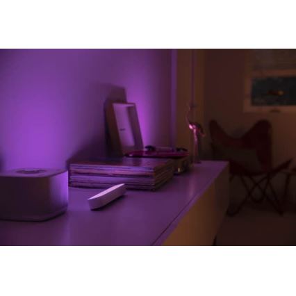 Philips - SET 2x Lámparas de mesa LED RGB regulable HUE AMBIANCE LED/6W/230V blanca