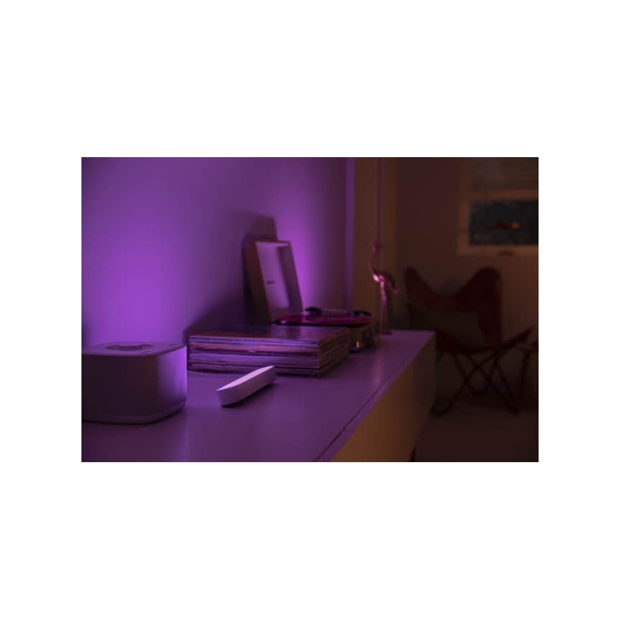 Philips - SET 2x Lámparas de mesa LED RGB regulable HUE AMBIANCE LED/6W/230V blanca