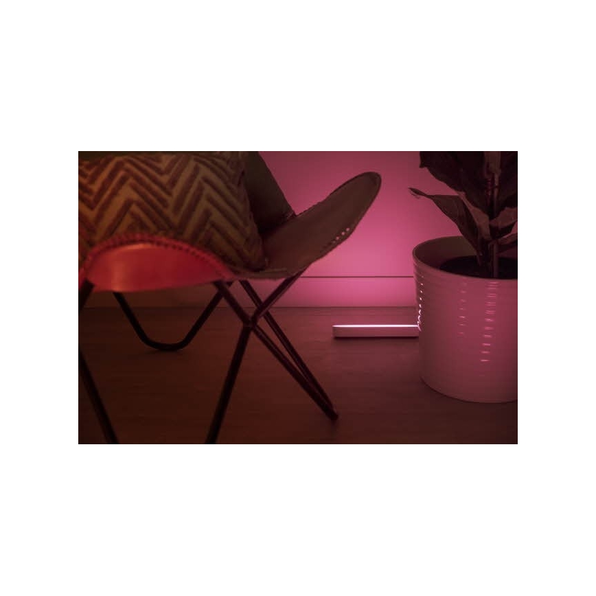 Philips - SET 2x Lámparas de mesa LED RGB regulable HUE AMBIANCE LED/6W/230V blanca