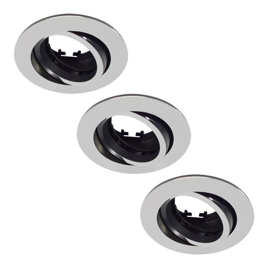 Philips - SET 3x Iluminación empotrable de techo 1xGU10/5,5W/230V