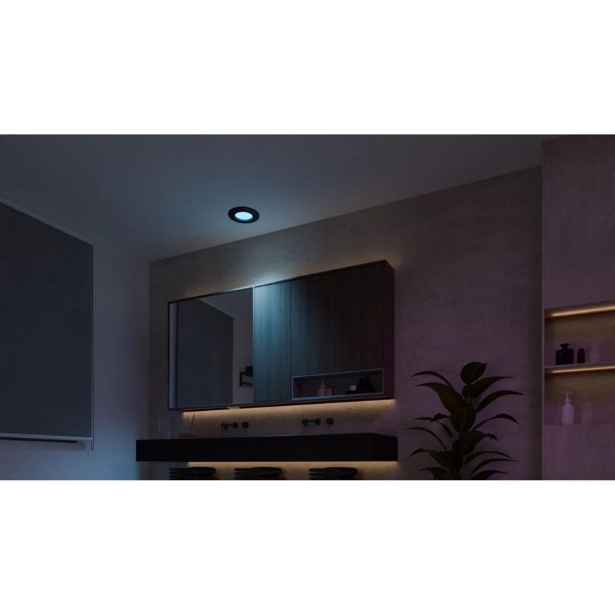 Philips - SET 3x LED RGBW Lámpara empotrable regulable para el baño Hue SLIM LED/8,3W/230V IP44 2000-6500K