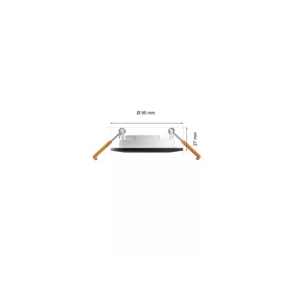 Philips - SET 3x LED RGBW Lámpara empotrable regulable para el baño Hue SLIM LED/8,3W/230V IP44 2000-6500K