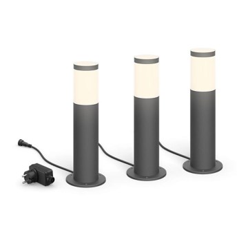Philips - SET de 3 lámparas LED para exterior GARDENLINK LED/24W/230V 2700K IP44