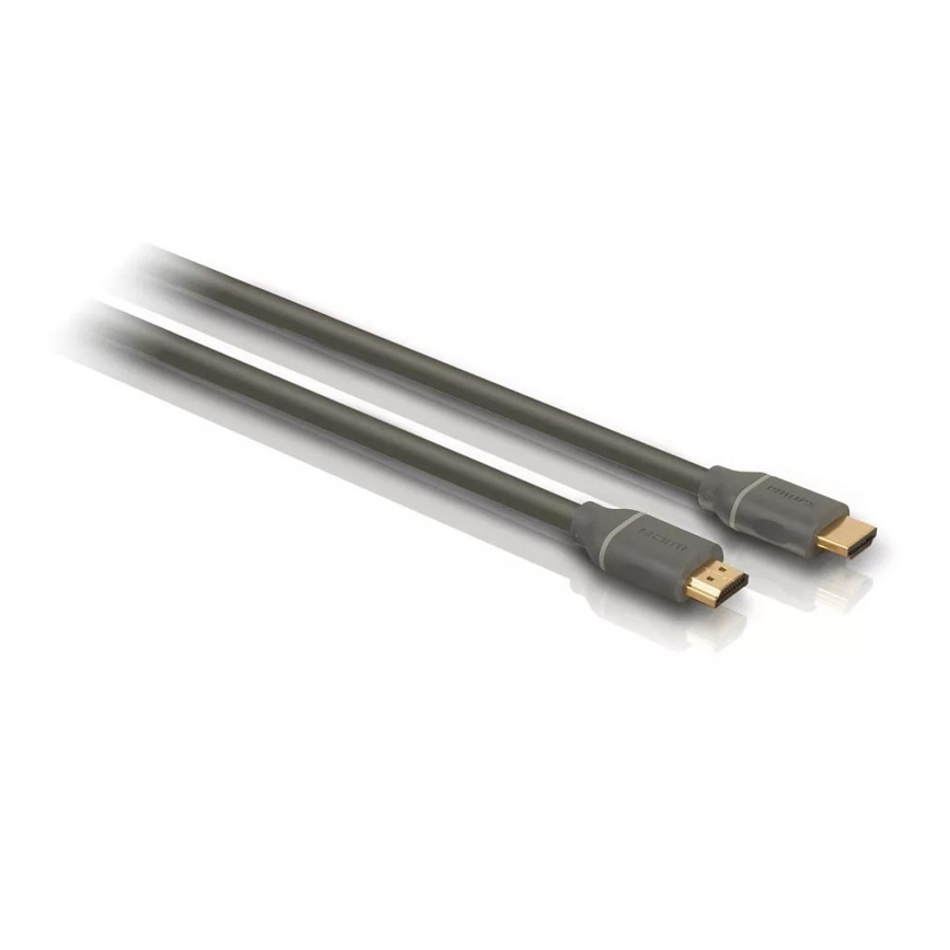 Philips SWV4432S/10 - Cable HDMI con Ethernet, conector HDMI 1.4 A 1,5 m gris