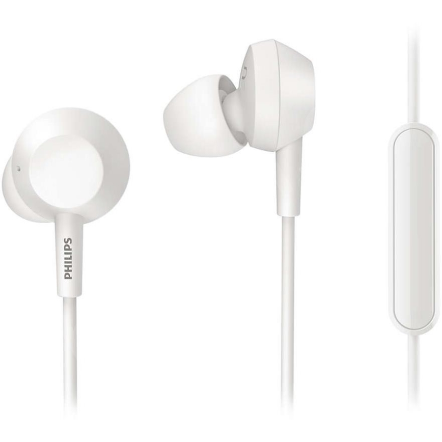 Philips TAE4105WT/00 - Auriculares con micrófono JACK 3,5 mm blanco