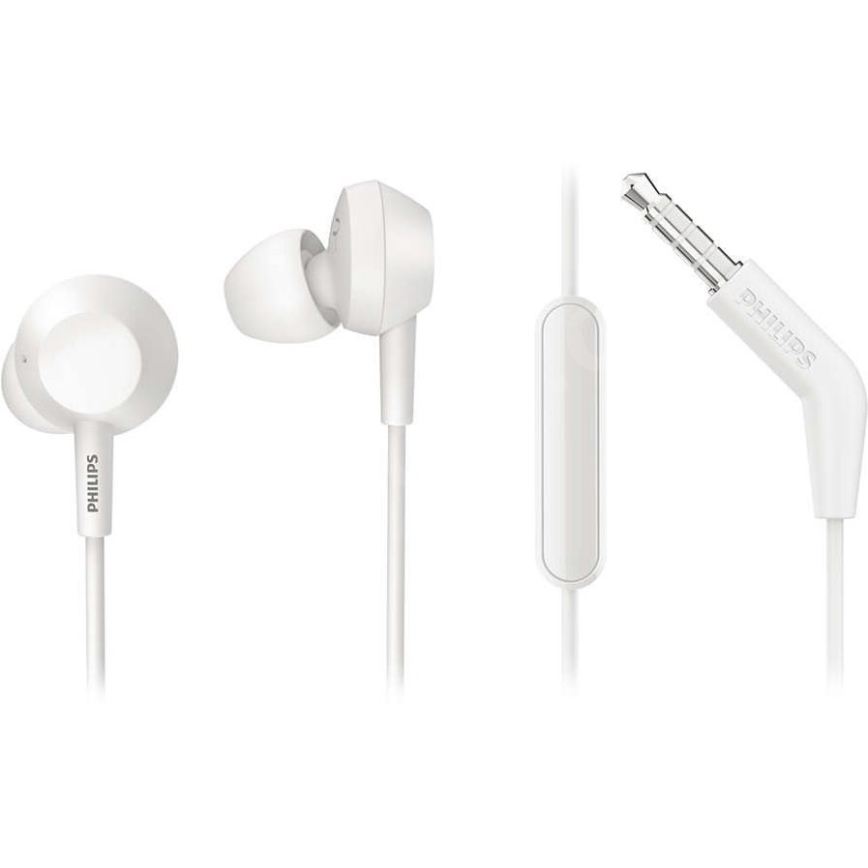 Philips TAE4105WT/00 - Auriculares con micrófono JACK 3,5 mm blanco
