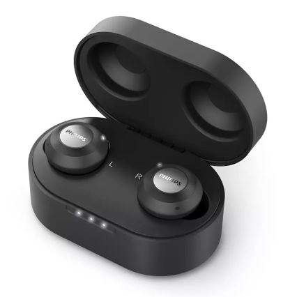 Philips TAT8505BK/00 - Audífonos inalámbricos IPX4 2x 55 mAh + 560 mAh negro