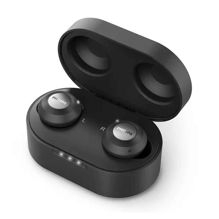 Philips TAT8505BK/00 - Audífonos inalámbricos IPX4 2x 55 mAh + 560 mAh negro