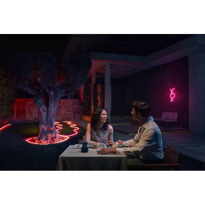 Philips - Tira LED RGBW regulable para exteriores Hue NEON 5m LED/30W/230V 2200-6500K IP67
