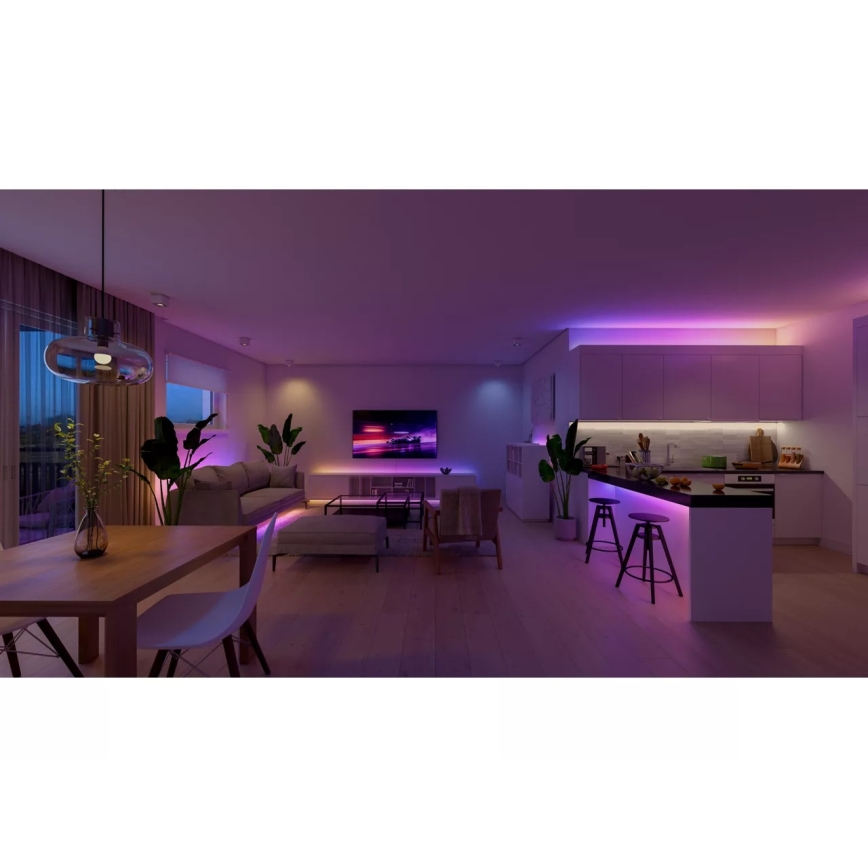 Philips - Tira LED RGBW regulable Hue ESSENTIAL White And Color Ambiance 10m LED/27,2W/230V 2200-6500K
