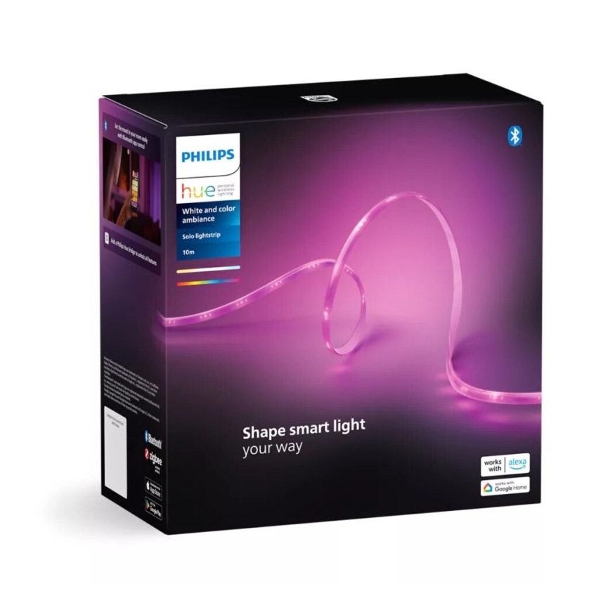 Philips - Tira LED RGBW regulable Hue WHITE AND COLOR AMBIANCE 10m LED/20W/230V 2000-6500K