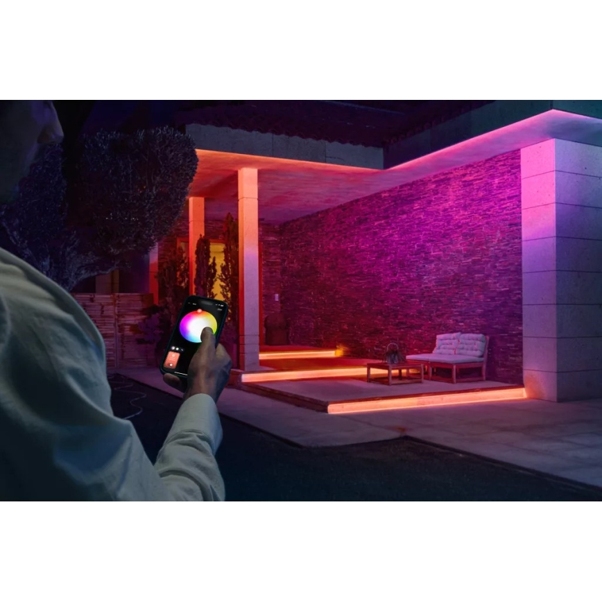 Philips - Tira LED exterior RGBW regulable Hue FLUX 5m LED/30W/230V 2200-6500K IP67