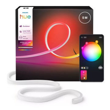 Philips - Tira LED RGBW regulable para exteriores Hue NEON 5m LED/30W/230V 2200-6500K IP67
